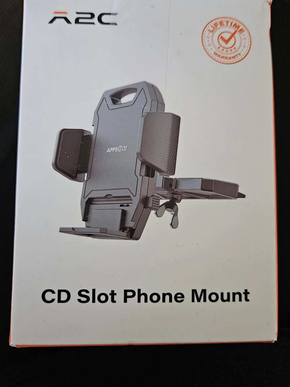 A2C CD Slot Phone Mount in Black